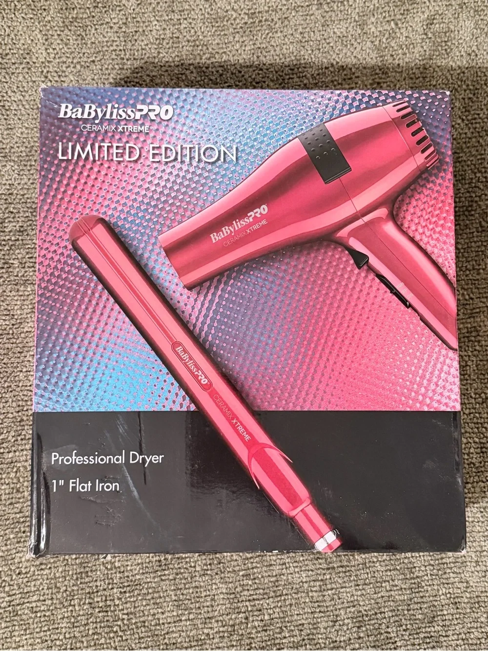 BaBylissPRO Limited Edition Styling Set - Pink Metallic Dryer & 1